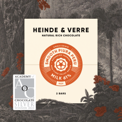Reep Heinde en Verre Smooth Piura Peru Milk 61%, bean to bar melkchocolade