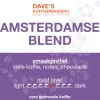 Amsterdamse Blend, medium gebrande koffieblend van Dave's Koffiebranderij